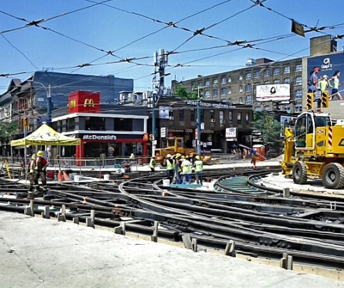 Queen/Spadina track replacement