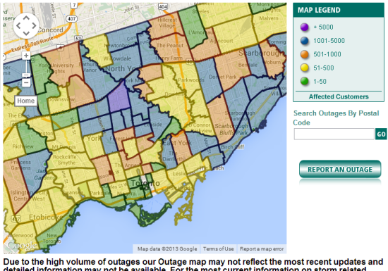 Toronto City Life » outage_map